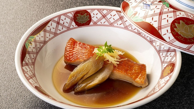 【水揚げ量日本一の金目鯛が旬！】特性出汁の煮付け＆焼き物＆しゃぶしゃぶの3品付／レストラン食
